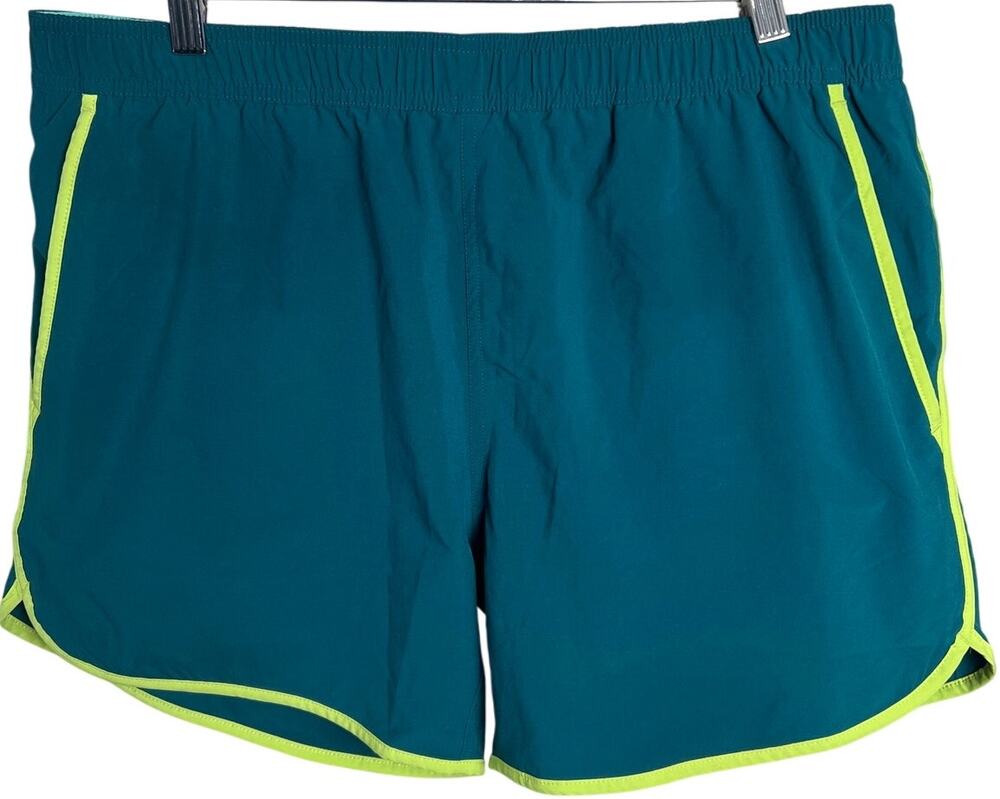 Bonobos Large High Inseam Green Stretch Shorts